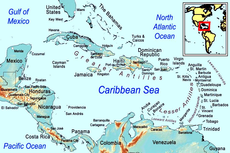 Caribbean general map